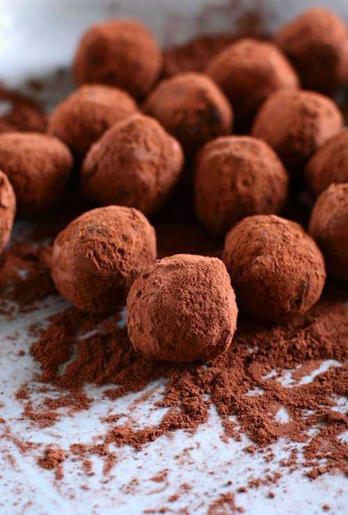 vegan chocolate truffle