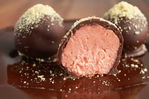 raspberry chocolate truffle