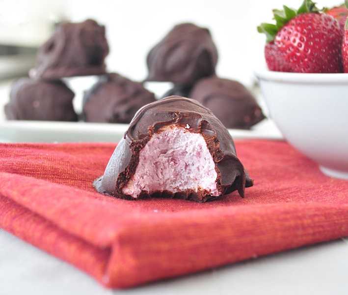 chocolate strawberry truffle