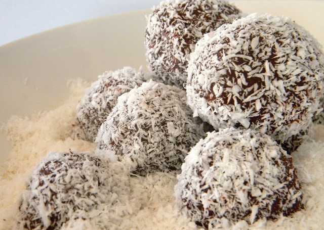 Coconut Coated Truffles