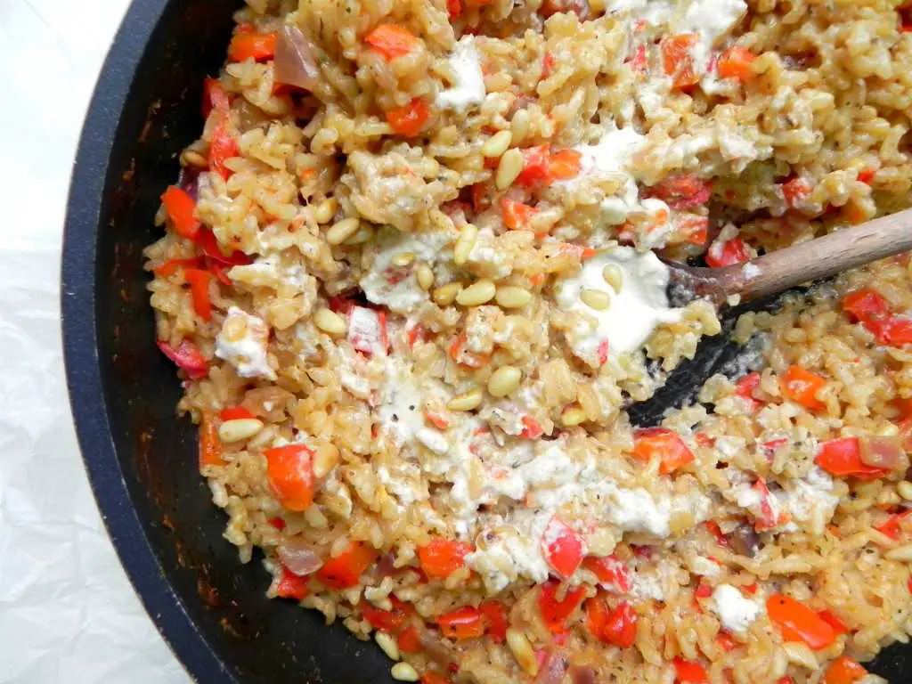 Red Pepper Healthy Risotto
