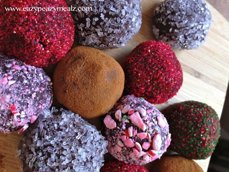 Sprinkled Hot Cocoa Truffles